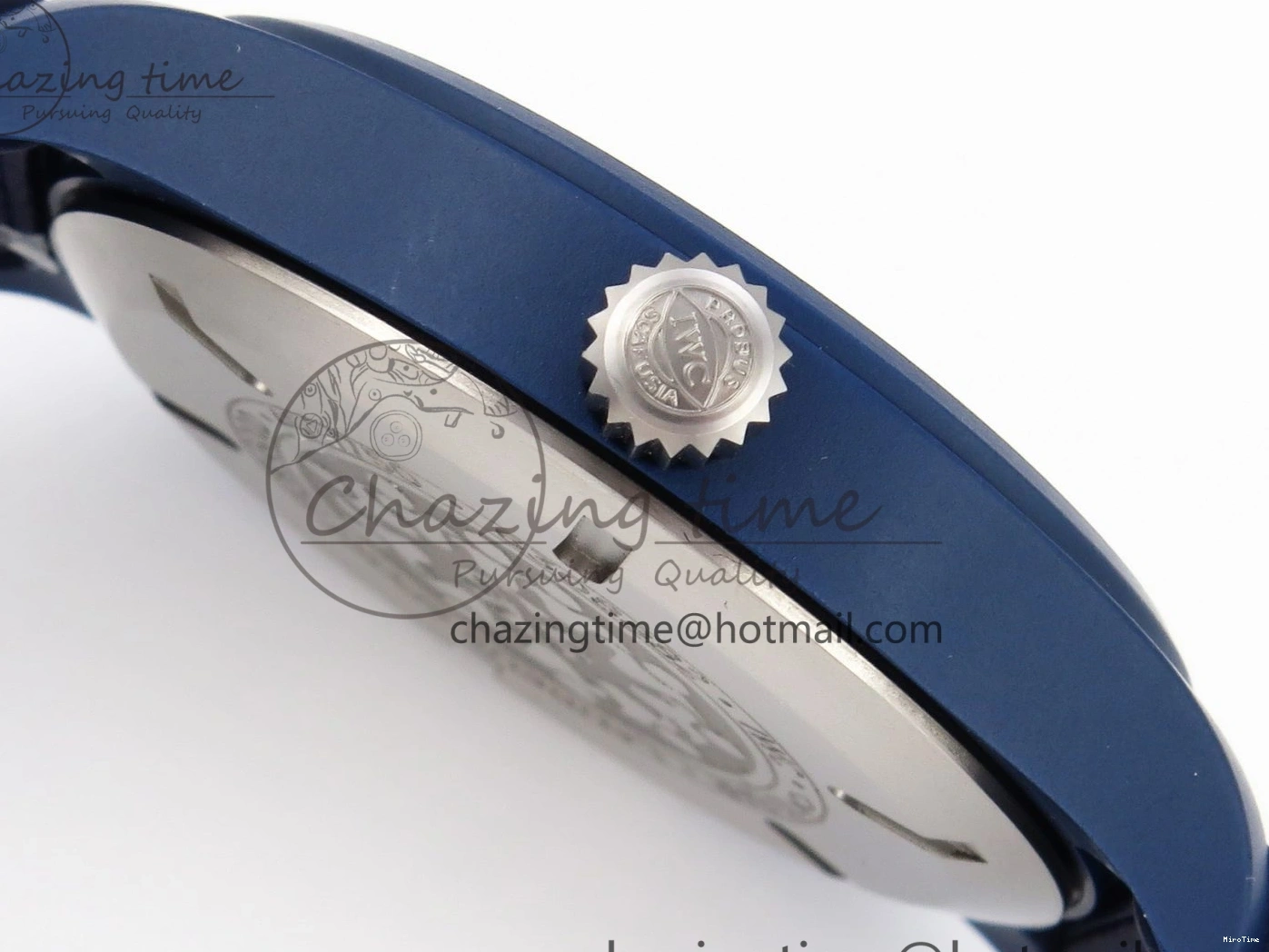 MIROTIME 0206 Original Pilot’s Watch Laureus Blue Ceramic IW328101 ZF 1:1 Best Edition on Blue Nylon Strap A 7027